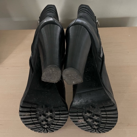 Make me an offer | Alberto Fasciani Black High heel Moto Boots - Picture 9 of 11